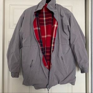 Reversible flannel jacket